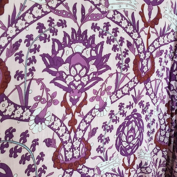 SWAPPED NWOT Moroccan Flora Wrap Maxi Skirt in Rose Quartz - Picture 6 of 11